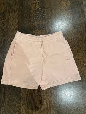 TNA Women's Pale Pink Pull-On Athletic Shorts